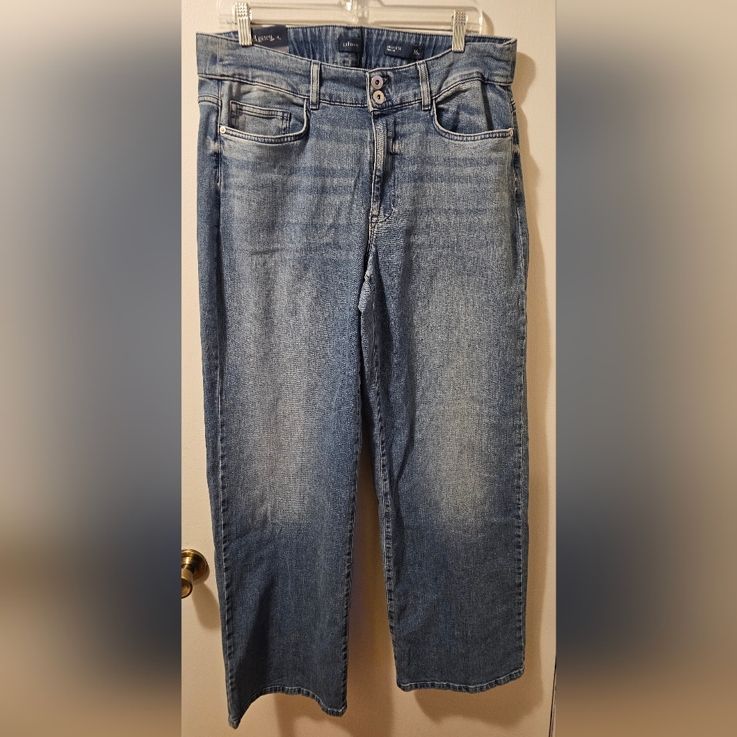J. Jill Denim High Rise Full Leg Jeans Blue Women’s Size 16 Reg. Nwt